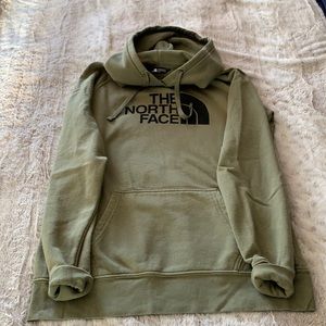 North face green hoodie